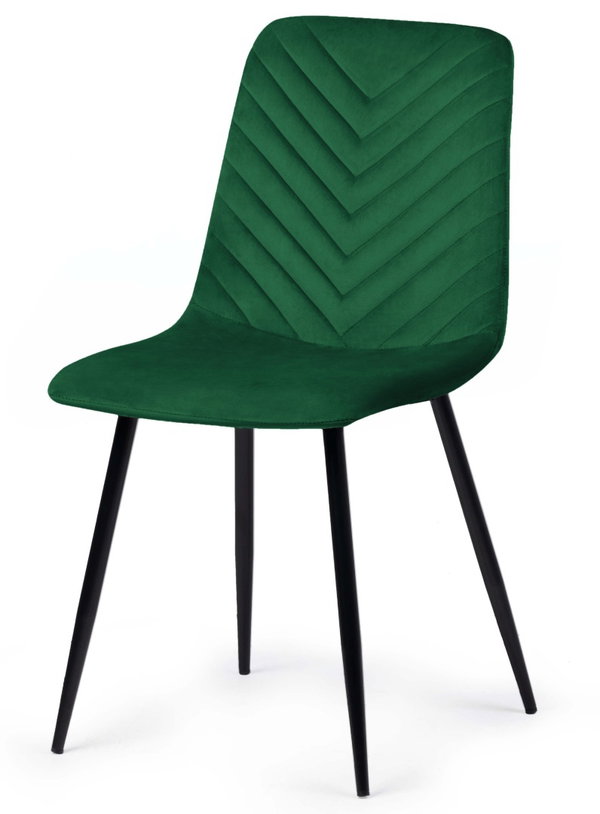 Krzeso tapicerowane TRIO VELVET GREEN